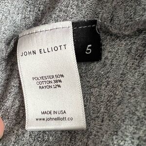 John Elliott Heather Gray Fabric